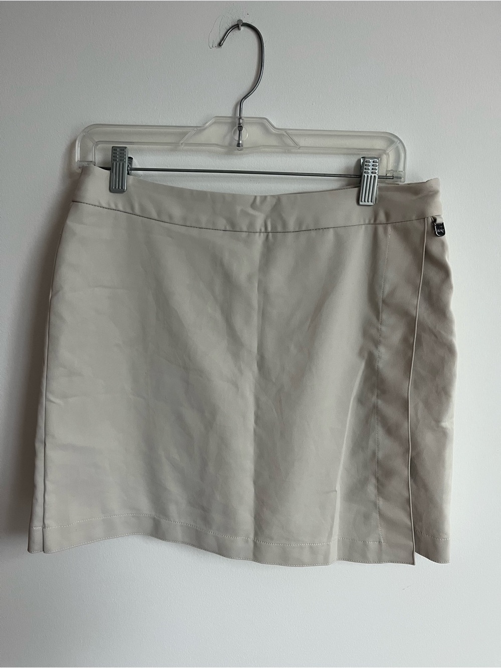 Ping Neutral Beige Mini Skirt